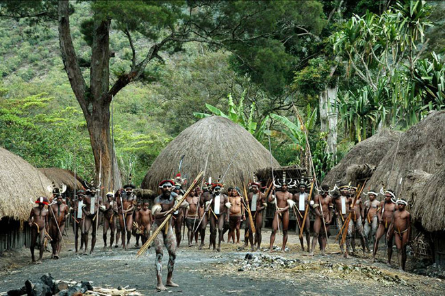 The Dani warriors of Papua.